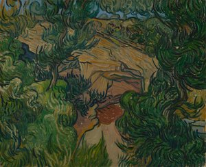 採石場への入り口 作： Vincent van Gogh